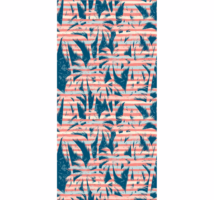 Tapeta natura wzory z palmami - TenStickers