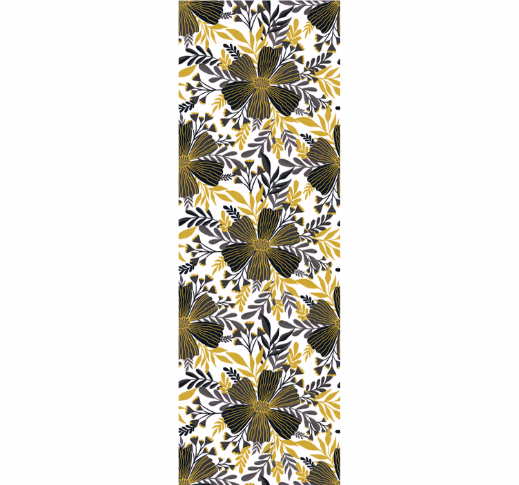 Tapeta do salonu równowaga botaniczna - TenStickers