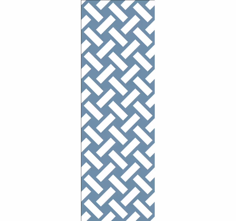 Tapeta geometrczyna białe prostokąty - TenStickers