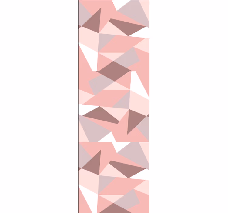Tapeta geometrczyna teksturowane różowe wzory - TenStickers