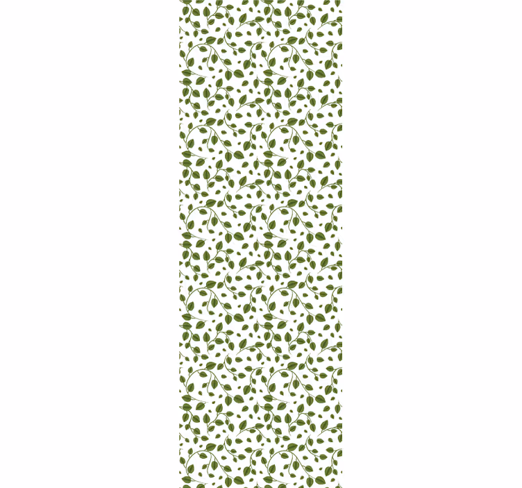 Tapeta liście motyw zielonych pnączy - TenStickers