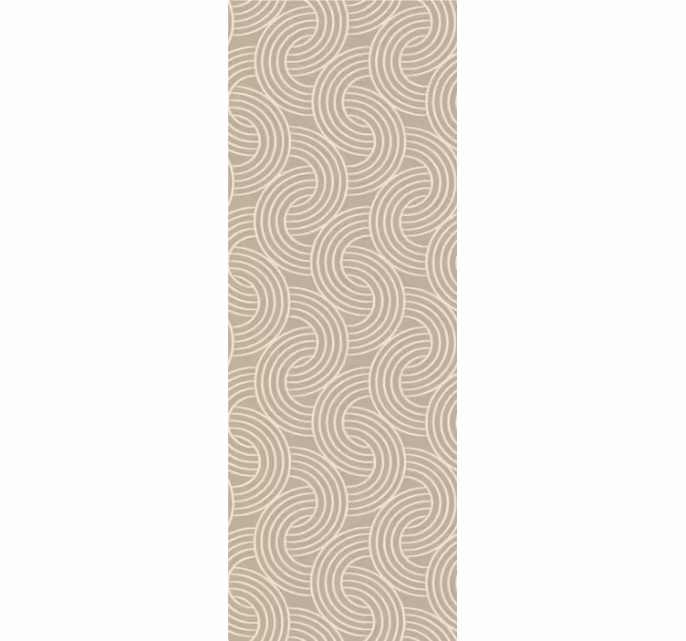 Tapeta do gabinetu eleganckie, zakrzywione wzory - TenStickers