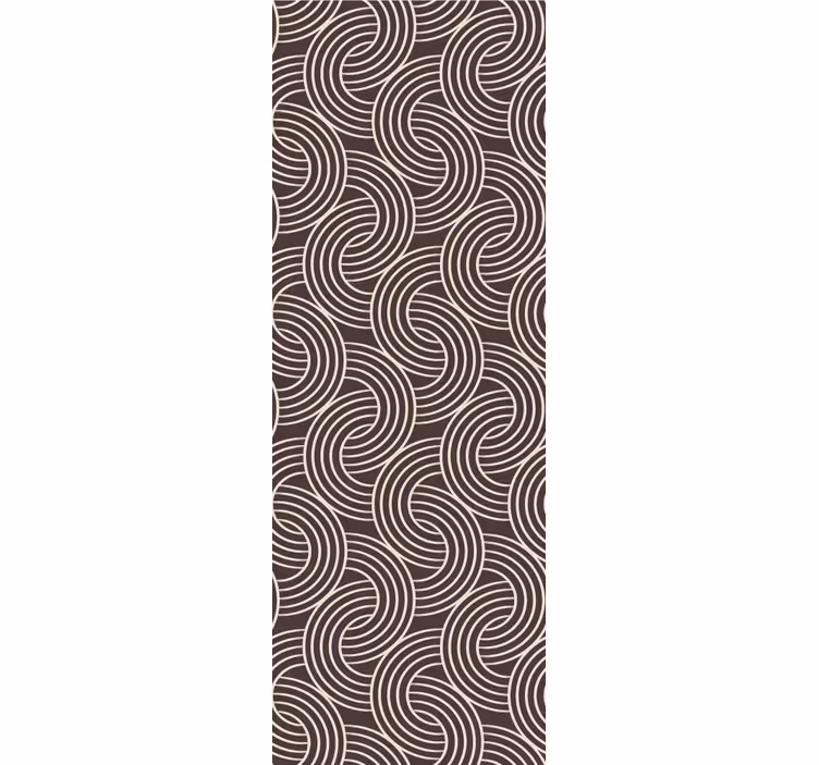 Tapeta geometrczyna wzór linii spiralnej - TenStickers