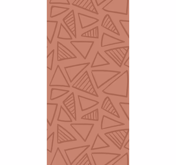 Tapeta geometrczyna abstrakcyjny czerwony wzór - TenStickers