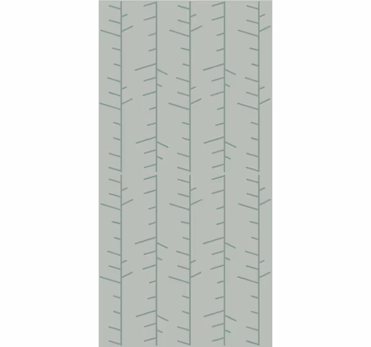 Tapeta liście minimalistyczny zielony wzór - TenStickers