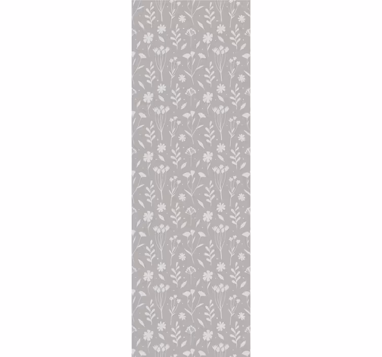 Tapeta kwiaty Wzór łąki w stylu skandynawskim - TenStickers