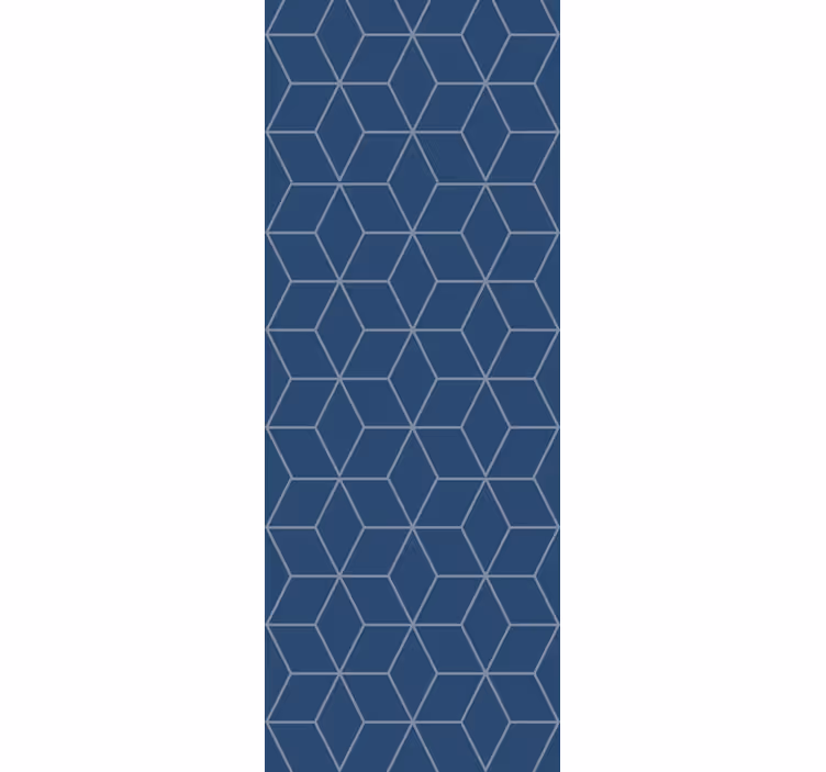 Tapeta kwadraty „rasch” teksturowana geometryczna granatowa - TenStickers