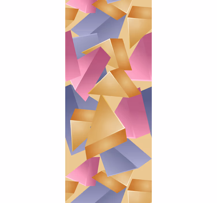 Tapeta geometrczyna abstrakcyjne kształty układu - TenStickers