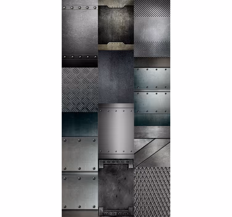 Tapety przemysłowe w stylu czarnego metalu - TenStickers