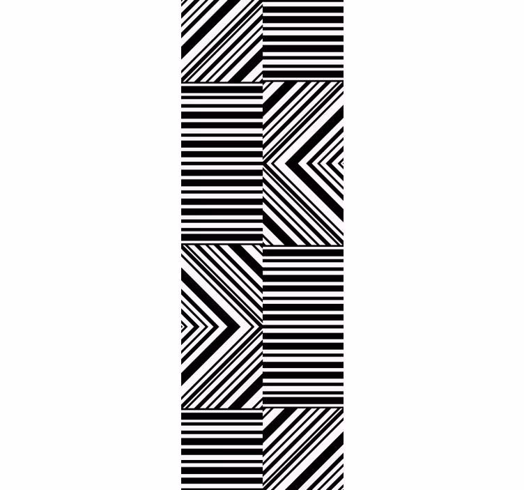 Tapeta geometrczyna gra w paski skośne - TenStickers