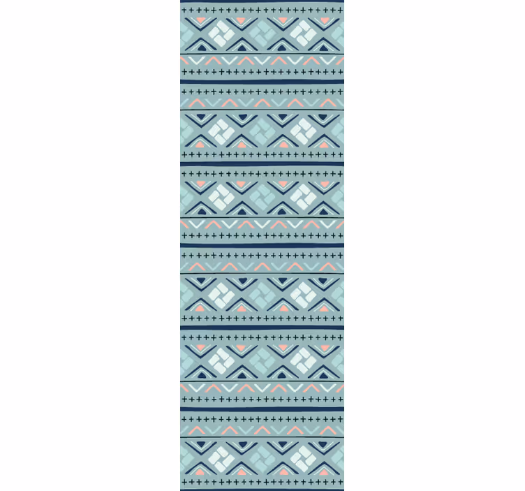 Tapeta geometryczna w delikatnych odcieniach etnicznych - TenStickers