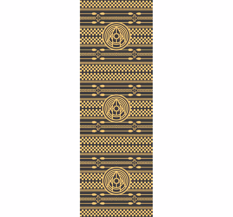 Tapeta do korytarza geometryczne wzory orientalne - TenStickers