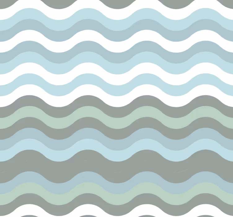 Tapeta skandynawska Skandynawskie fale - TenStickers