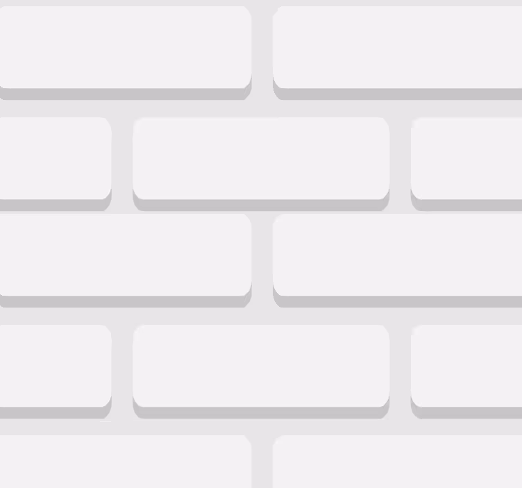 Tapeta do salonu białe realistyczne cegły - TenStickers