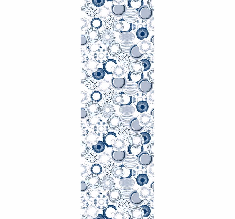 Tapeta ornament Niebieski - TenStickers
