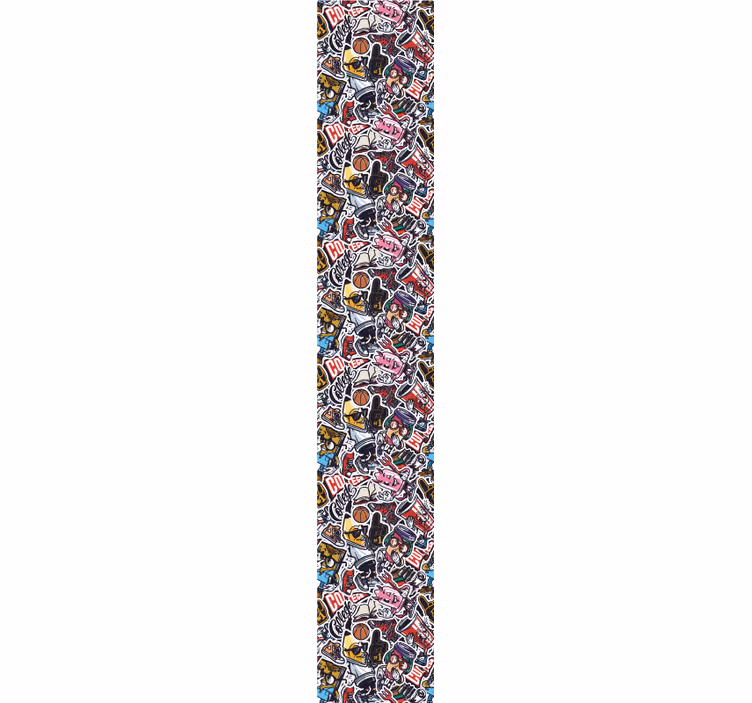 Tapeta do sypialni sztuka miejska bomba - TenStickers