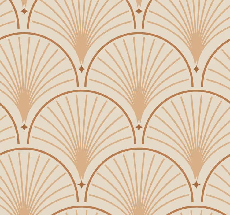 Tapeta klasyczna wzór art déco - TenStickers