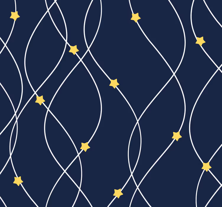Tapeta gwiazdy geometryczny gwiaździsty wystrój - TenStickers