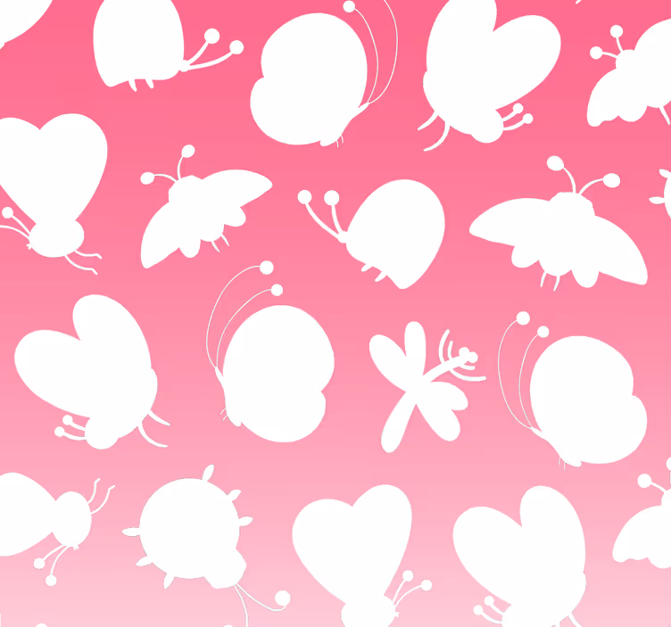 Tapeta motyle wzór motyla - TenStickers