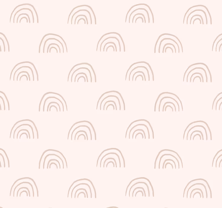 Tapeta dla dzieci minimalistyczna tęcza - TenStickers