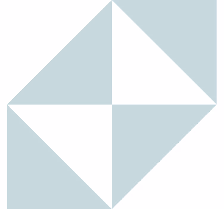 Tapety geometryczne niebieskie trójkąty - TenStickers