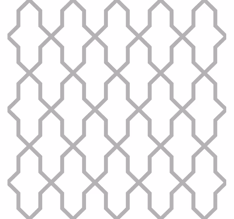Tapety geometryczne szara harmonia - TenStickers