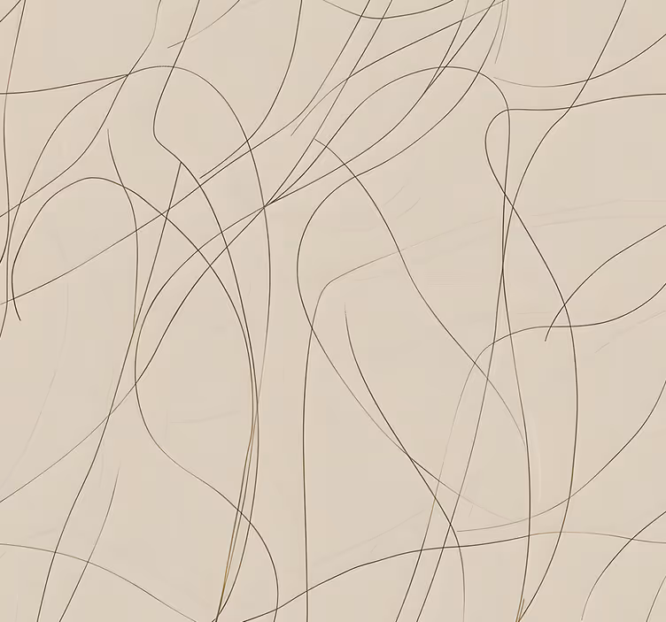 Tapeta abstrakcja beżowy design z delikatnymi liniami - TenStickers