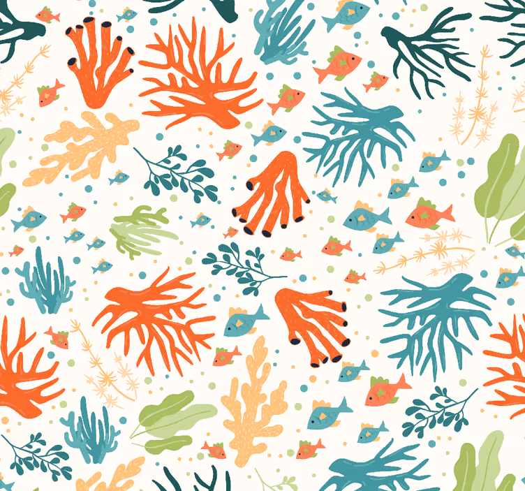 Tapeta natura botanika morska - TenStickers