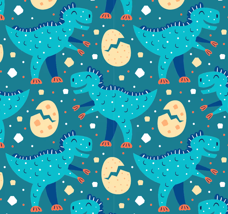 Tapeta dinozaury motyw dinozaura - TenStickers