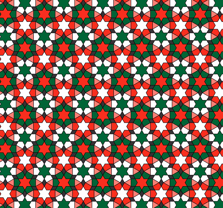 Tapeta geometrczyna wzory geometryczne - TenStickers