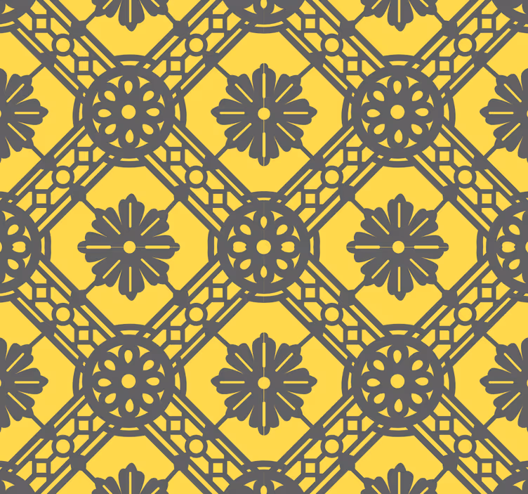 Tapeta geometrczyna akcent w geometryczny wzór - TenStickers