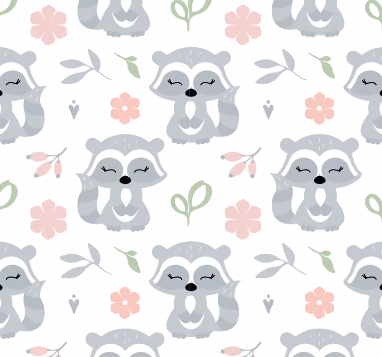 Tapety ze zwierzętami piękne szopy - TenStickers