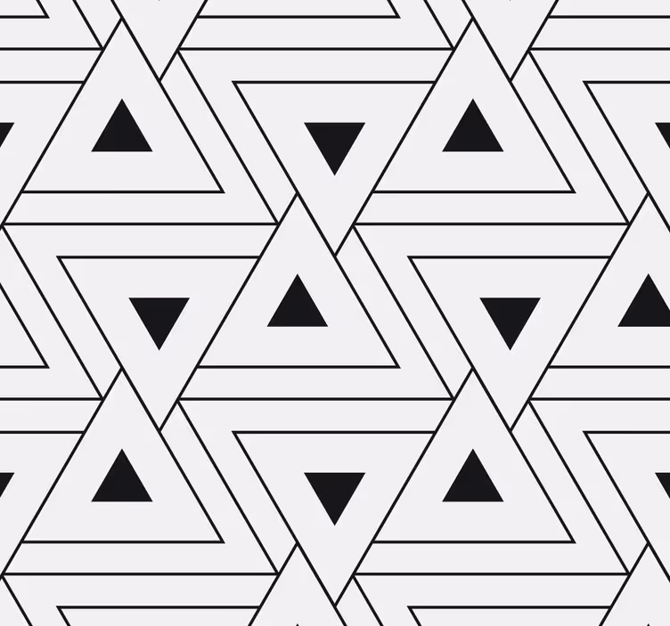 Tapeta geometrczyna trójkątny wzór - TenStickers