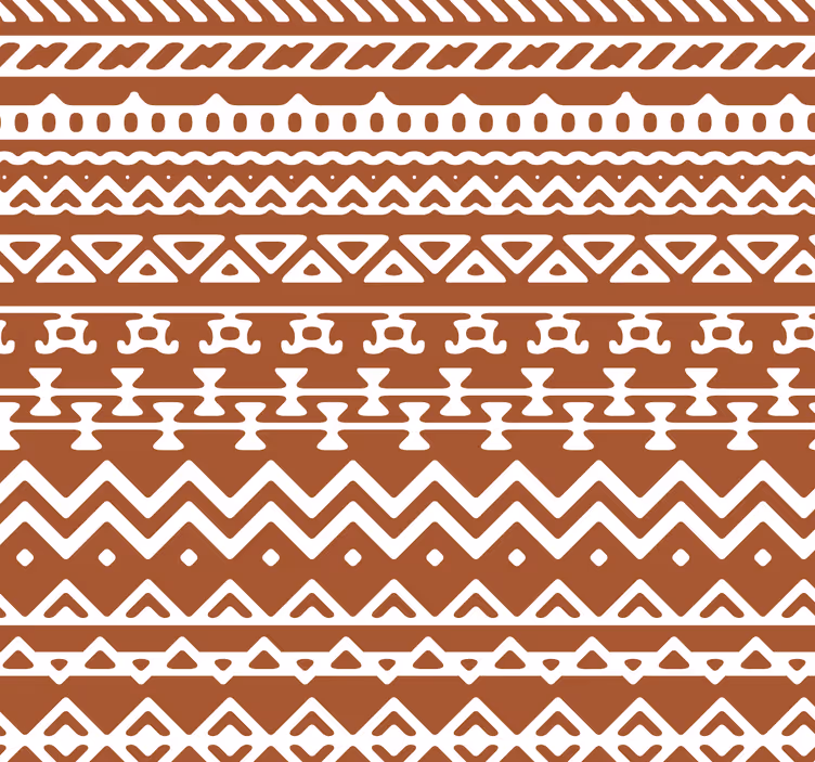 Tapeta do sypialni wnętrze w geometryczny wzór - TenStickers