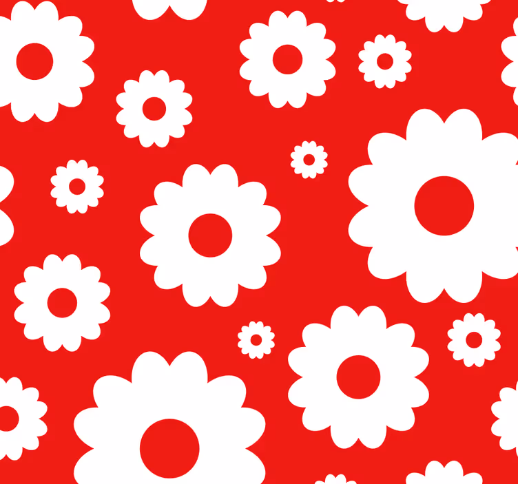 Tapeta kwiaty ekspozycja motywów kwiatowych - TenStickers