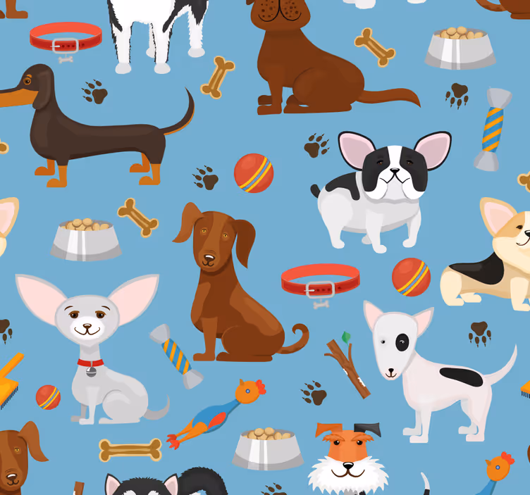 Tapeta pies psich towarzyszy - TenStickers
