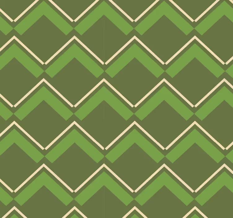 Tapeta vintage Vintage tapety zielone tło rombów - TenStickers