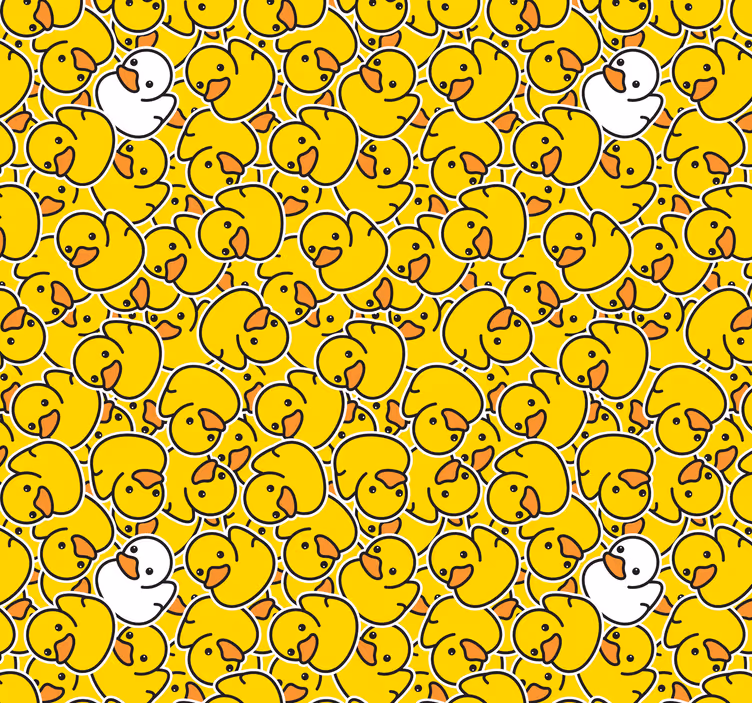 Tapeta do sypialni Inna urocza biała kaczka - TenStickers