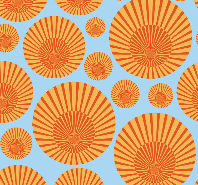 Tapeta Słońce lat 70 - TenStickers