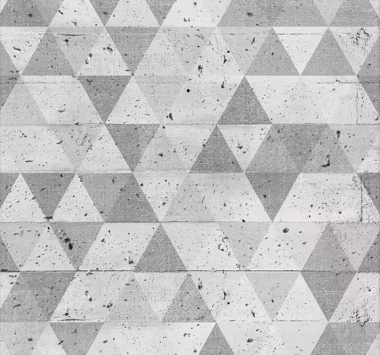 Tapeta z geometrycznym wzorem w szare trójkąty - TenStickers