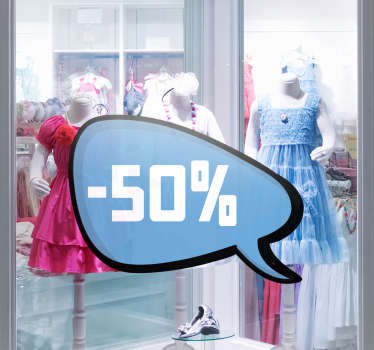 Naklejka niebieska z Twoim napisem