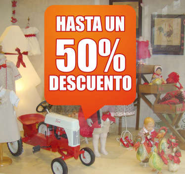 Naklejka pomarańczowy dymek