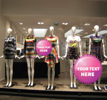 Naklejka różowe koło oferta