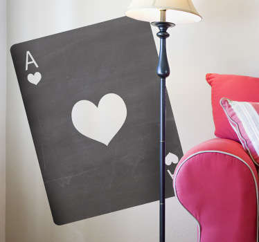 Naklejka tablica kredowa As karciany