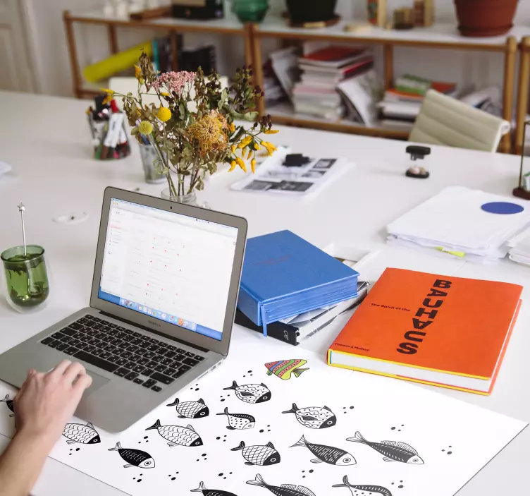 Podkładka pod mysz ryby pod prąd - TenStickers