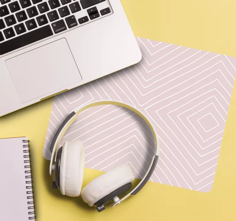 Podkładka Minimalistyczny różowy wzór w kwiaty - TenStickers