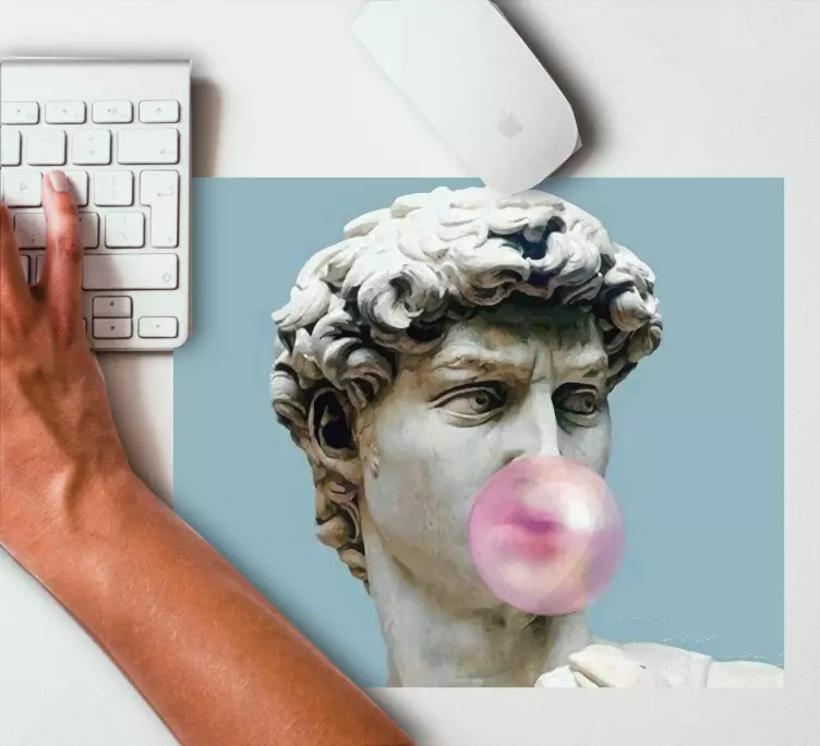 Oryginalna podkładka pod mysz bulgocząca rzeźba marmurowa - TenStickers