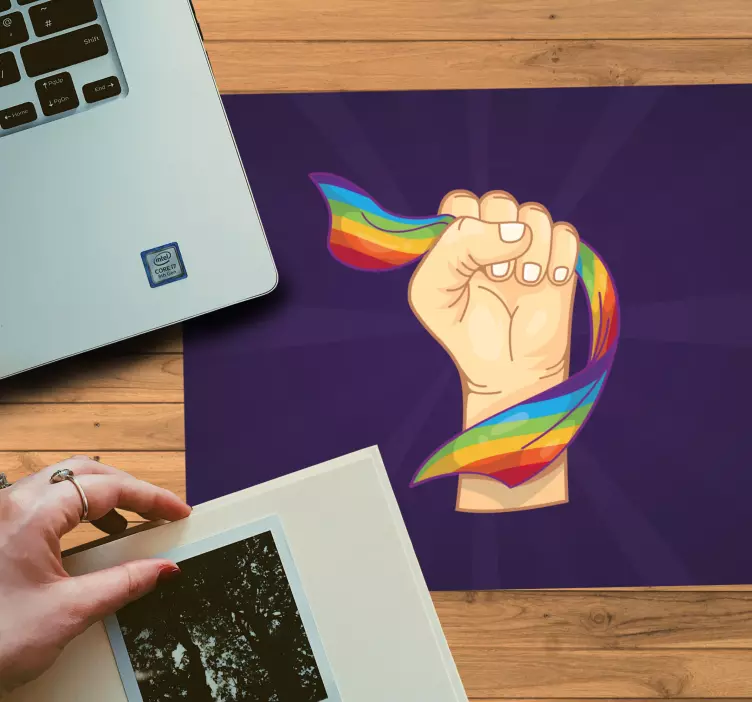 Oryginalna podkładka pod mysz chwytająca wstążka - TenStickers