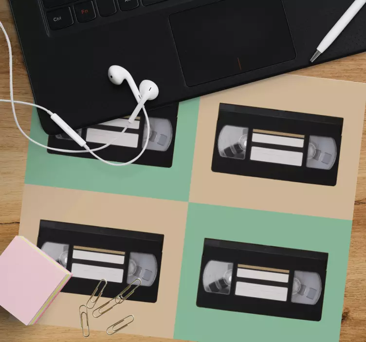 Oryginalna podkładka pod mysz kasety wideo retro - TenStickers