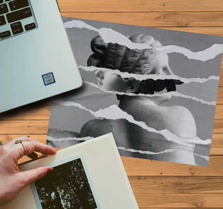 Oryginalna podkładka pod mysz kompozycja z portretów - TenStickers